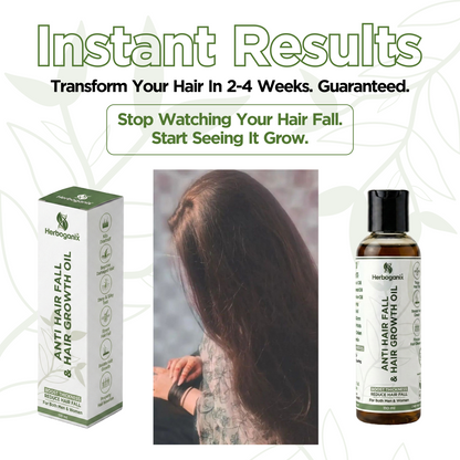 Anti Hair Fall & Hair Growth Oil - BLEND OF 7 OILS & 33+ HERBS - 110 ML